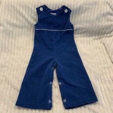 Boy s 18M Vintage SAKS FIFTH AVENUE Blue Pinwale Corduroy 1-PC Overalls EXC
