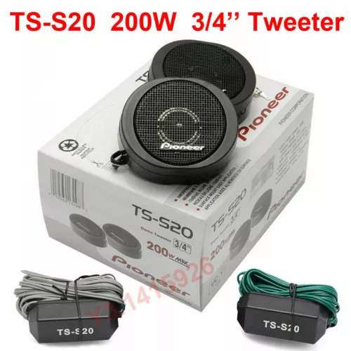 TS-S20 200W High Power Car Loud 3/4'' Dome Tweeter Speaker Systems Black New - Picture 2 of 5