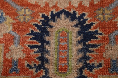 Classic Luxury Hand-Knotted Heriz Serapi Indian Area Rug for Living Room 8x10 ft - Picture 11 of 18