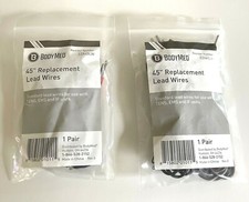 Bodymed 2 Pairs of 45" Replacement Lead Wires for TENS, EMS and IF Units