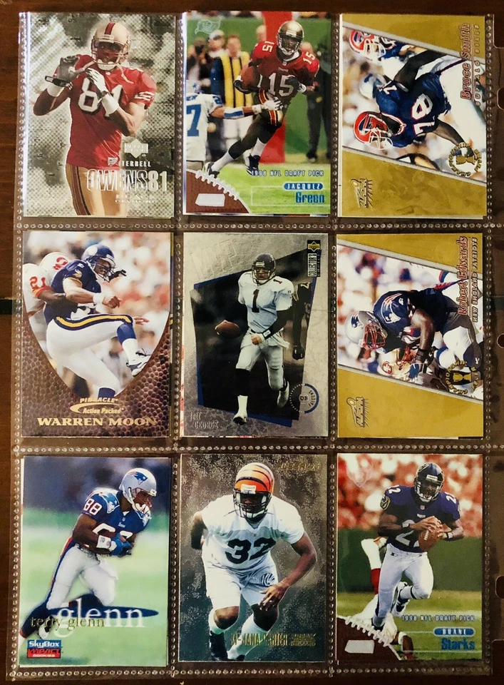 Lote de 234 tarjetas de fútbol vintage. Salón de belleza, leyendas, insertos, novatos.  Foto 3 de 4