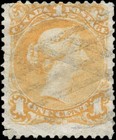 Canada Used F 1c Scott #23 1869 Large Queen Issue Stamp