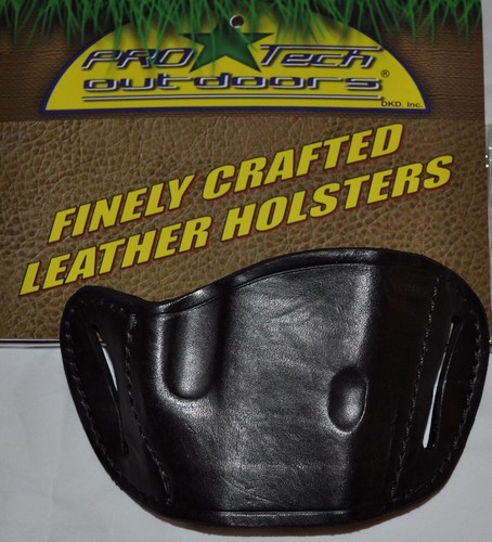 NEW OWB Black Leather Pancake Belt Slide Gun Holster For Ruger SR9 SR40 - Picture 2 of 2