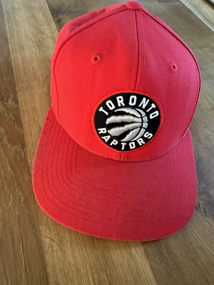 Toronto Raptors Hat Snapback Cap Mens Red Black NBA Basketball 100% ...
