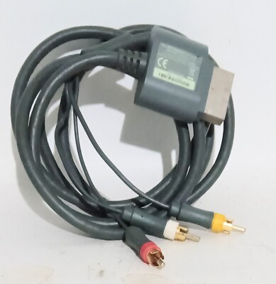 Official Genuine Xbox 360 Slim AV Cable – RCA Composite TV Lead, 2m