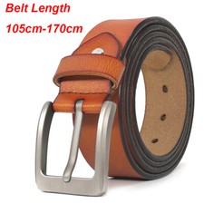 Mens Belts Big and Tall Size 28"-64" Genuine Leather Belts for Jeans Gift Belts