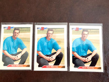 Troy Percival Unique 1992 Bowman Rookie Vintage 3 Card Set California Angels