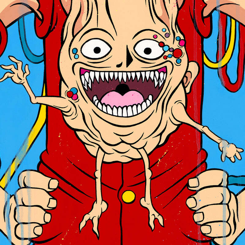One Piece No-Longer Luffy by Alex Pardee Ltd Edition x/100 Poster