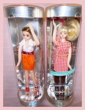 Vtg Lot Takara Japan Jenny Compact Fashion Doll Dress Orange Skirt Barbie 5.5"