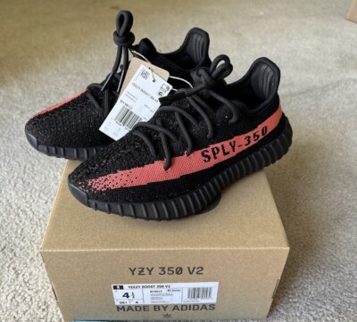Size 4.5 - adidas YEEZY BOOST 350 V2 ADULTS Core Black Red 2023