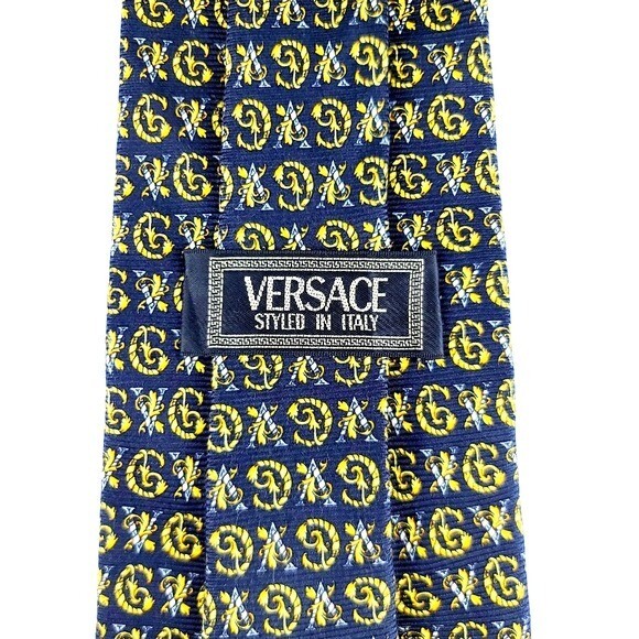 Versace Printed Silk Tie - image 3