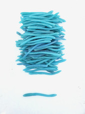 Super Floater Worms, 100 pcs - 4" - Soft Plastic Baits Lot - Spoprtsmans - Mint
