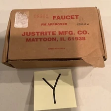 Justrite 3/4" Brass Rigid Safety Drum Faucet 08902 Self Closing Made in Taiwan