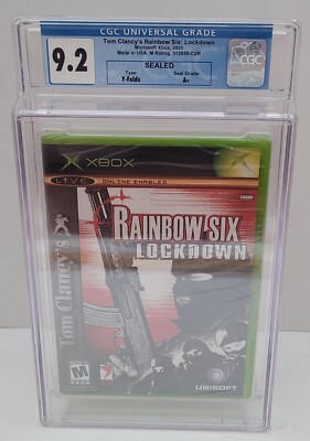 Tom Clancy's RAINBOW SIX LOCKDOWN * CGC 9.2 Sealed A+ (2005 Microsoft Xbox)