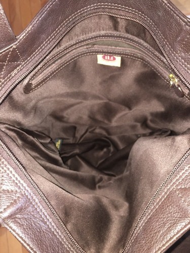 ILI BROWN LEATHER SHOULDER TOTE BAG FULL ZIP ULTRA URBAN MRSP $124+ - Picture 7 of 10