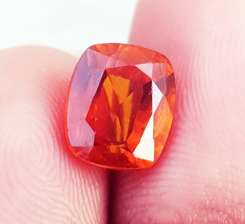 100% Natural Hessonite Garnet 3.25 Ct Certified Loose Gemstone With Free Gift - Picture 3 of 6