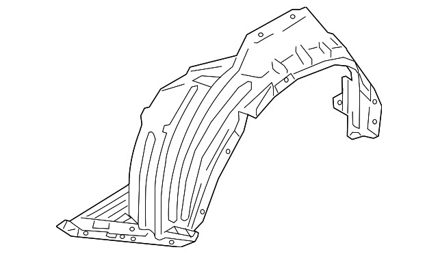 Forro de guardabarros para Mitsubishi (P/N 5370A925)