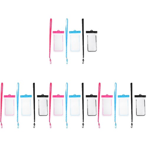 4 Count Waterproof Mobile Phone Bag Cell Pouch Cellphone Dry Case