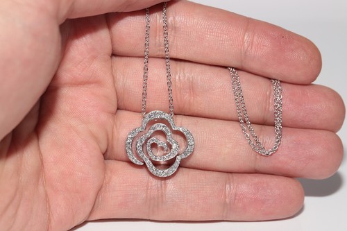 18k Gold Natural Diamond Heart Style Natural Diamond Decorated Pendant Necklace - 第 9/13 張圖片