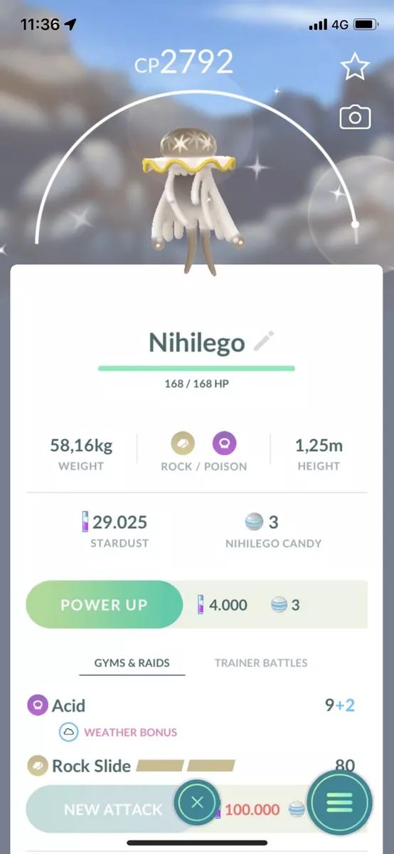 Ultra Beasts Shiny Nihilego - P T C - Read Description