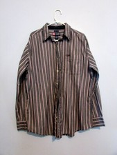 Mens Chaps Easy Care Striped Dress Shirt Size Large EUC!!!