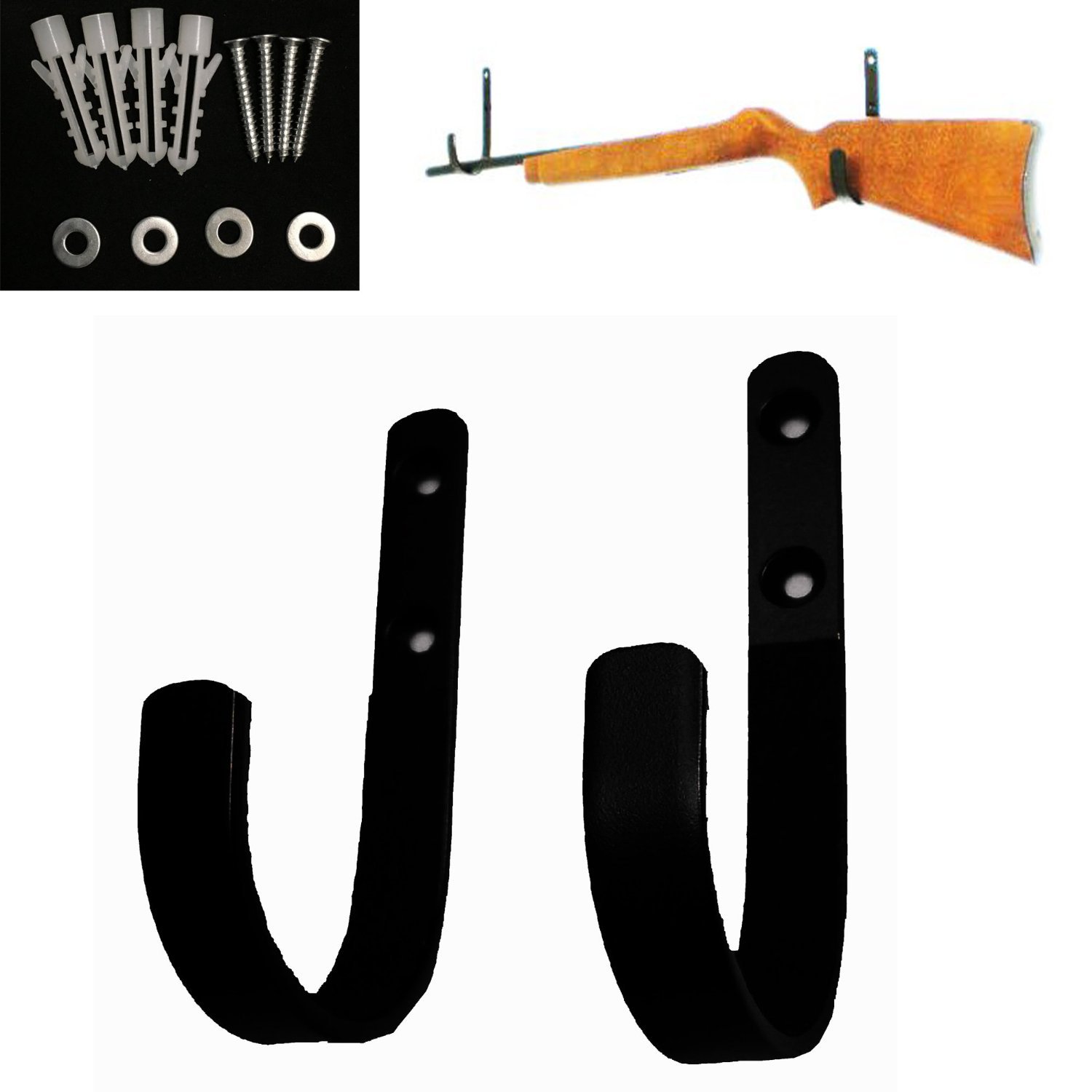 USA Easy Use Mount Anywhere Rifle Straps Gun Rack Hanger