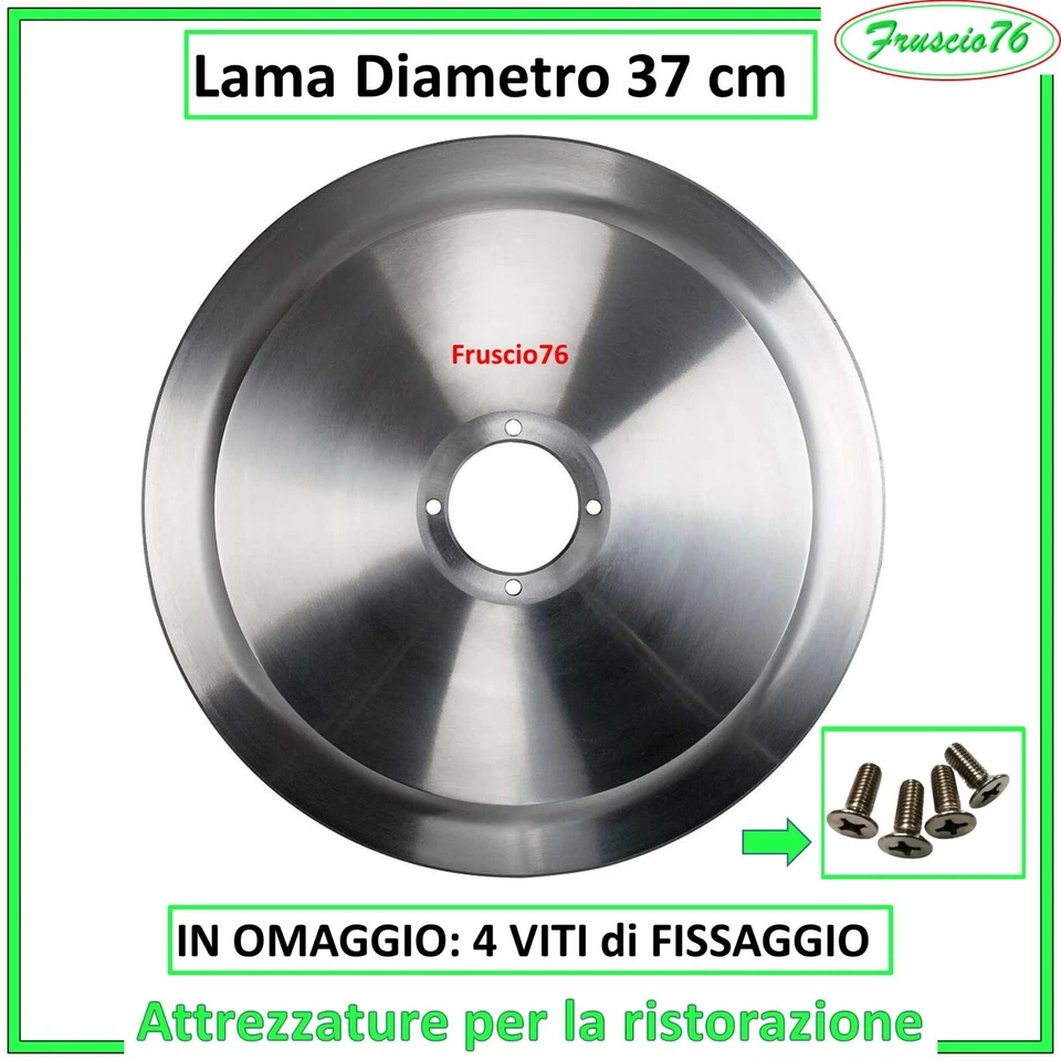 RASSPE LAMA ACCIAIO per AFFETTATRICE STANDAR mm 370 - 37 cm di RICAMBIO 100 CR6
