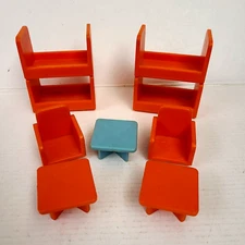 Vintage Lot Playskool Familiar Places Play Friends Rescue Center Furniture