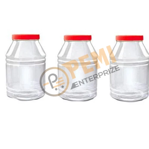 3 x Sunpet Food Storage Jar Container Round 5000ml Plastic Kitchen Dry Fruits