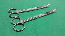 6 PCS OPERATING DISSECTING SCISSORS 6.5'' SH/BL+BL/BL CVD SURGICAL INSTRUMENTS