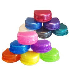 2x Retainer Case ~ Dental Aligner Gumshield Mouthguard Brace Denture Storage Box