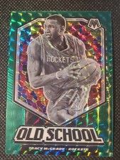 2019-20 Panini Mosaic Old School Mosaic Green Prizm Tracy McGrady Card #19