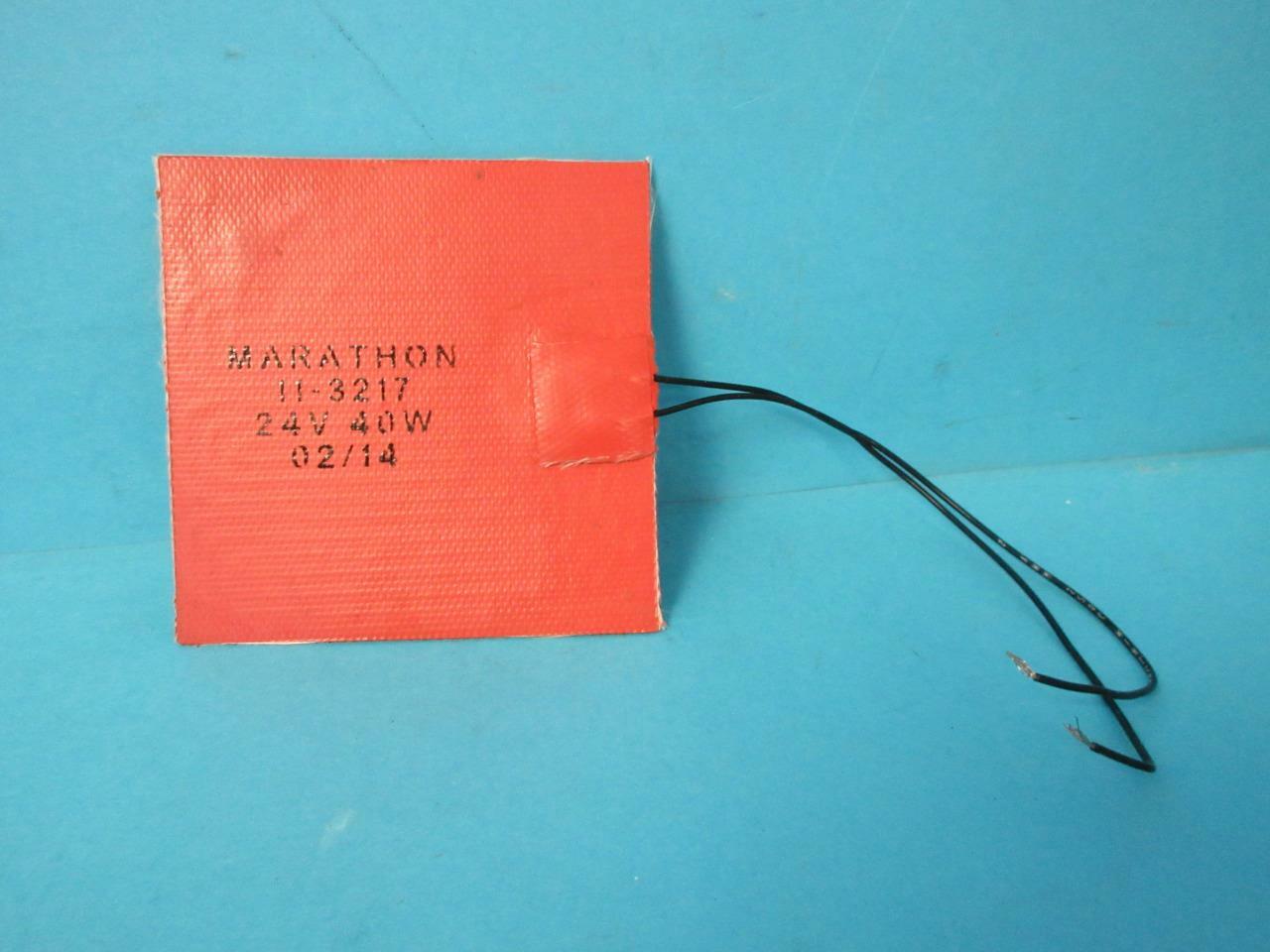 BRAND NEW MARATHON 11-3217 24V 40W 02/14 4" X 4" SQUARE HEATING PAD HEATER