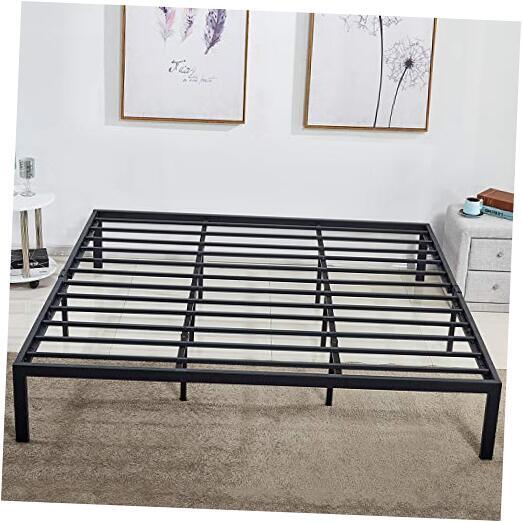 King Metal Platform Bed Frame,Heavy Duty Steel Slat/Easy Assembly Mattress