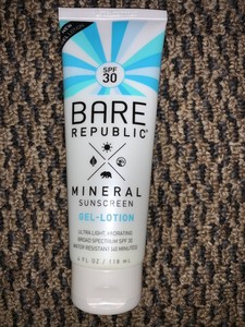 bare republic mineral sunscreen gel lotion