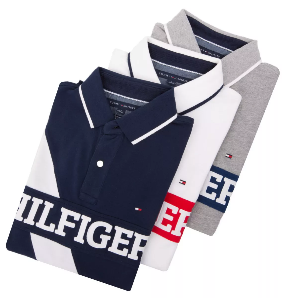 Tommy Hilfiger Men Custom Fit Pique Logo Polo Shirt - $0 Free Ship