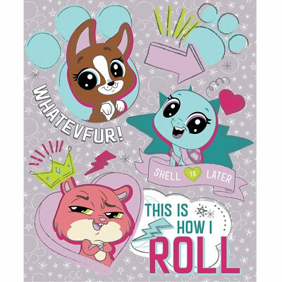 Hasbro Littlest Pet Shop Panel 36'' Cotton Fabric by the Panel