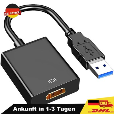 USB 3.0 to HDMI Video Audio Cable Adapter Converter 1080P HD for HDTV PC Laptop