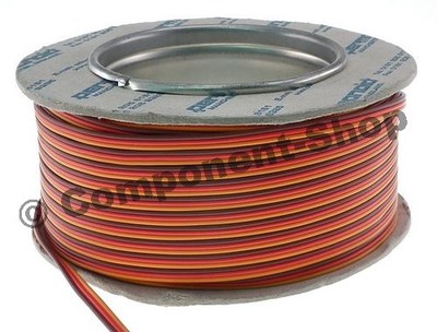 25 m Rolle JR leichter Servodraht 26 AWG - UK-Verkäufer
