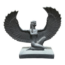 Ancient Egyptian Antiquities Unique Statue Goddess Winged Isis Egyptian Antique
