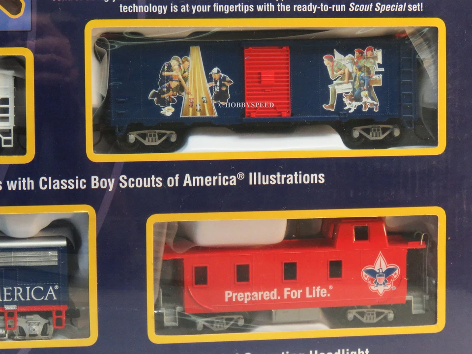 BACHMANN BSA SCOUT SPECIAL HO SCALE TRAIN SET E-Z APP control ez track 01503 NEW - Image 4 of 4