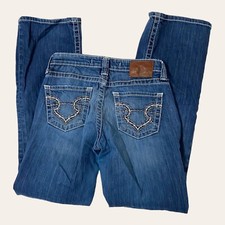 Big Star Jeans Hazel Curvy Fit Womens Size 27L Medium Wash Bootcut Low Rise
