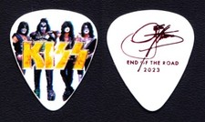 KISS Gene Simmons Signature Band Photo Guitar Pick 2 - 2023 End Of The Road Tour