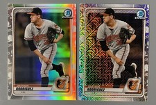 2- 2020 Bowman Draft Grayson Rodriguez Asia Mojo Refractor (Rare!), Base #BD-191