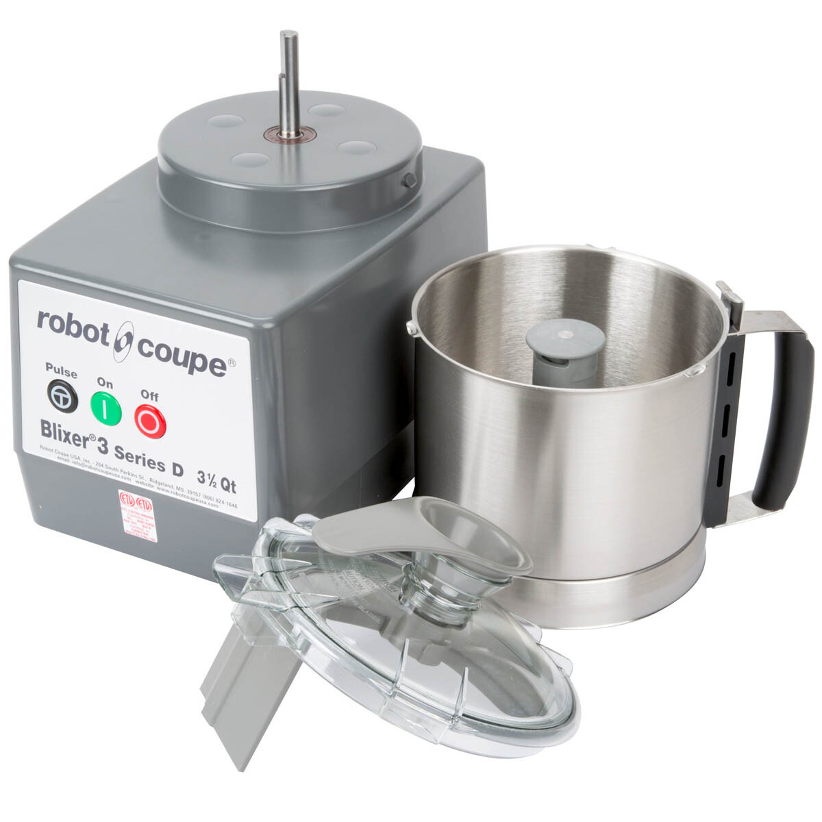 Robot Coupe BLIXER3 Food Processor, 3.7-L Stainless Steel Batch