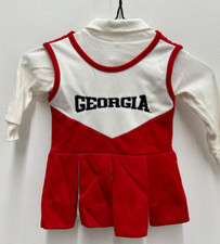 VTG Little King UGA Georgia Bulldogs Toddler Cheerleader Outfit 18 mon USA Made