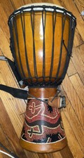 11 TOCA DJEMBE DRUM FREESTYLE LIGHTWEIGHT With Strap Lizard Design