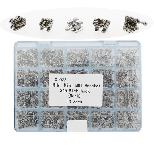 1000 Pcs Ortodoncia Brackets Mini Roth MBT 022 Orthodontic Braces MIM Metal Bulk - Picture 4 of 68