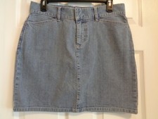 Women's GAP FACTORY STORE HIP-HUGGER STRETCH JEAN STRETCH SKIRT, 6
