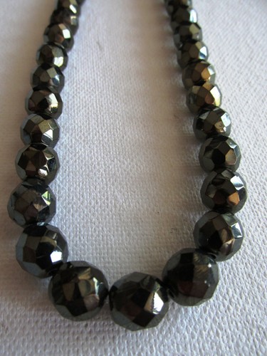 Collar de vidrio retro checo vintage cuentas arco iris GALONZ 19,5" de largo #4 - Imagen 3 de 6